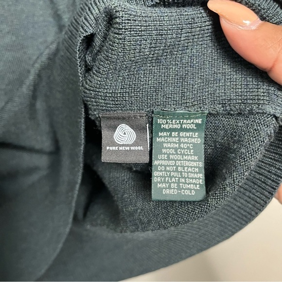 Rodd and Gunn New Zealand Men Sweatshirt Large Green Italian Yarn Pure Wool - Picture 3 of 10